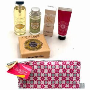 L'Occitane En Provence Travel Size 6pc Gift Set In Travel Bag - Holiday VIP